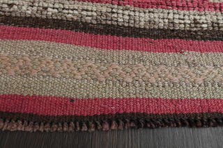 Narrow Pink Vintage Runner Rug - Thumbnail