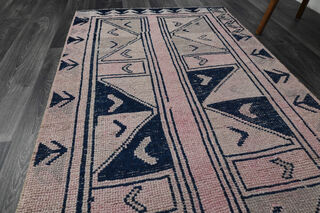 Soft Pink Vintage Runner Rug - Thumbnail