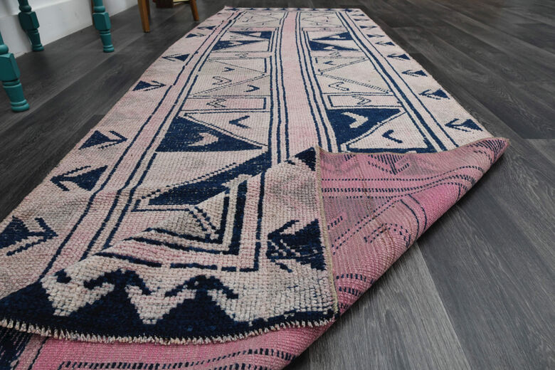 Soft Pink Vintage Runner Rug