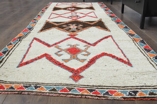 Turkish Vintage Runner Rug - Thumbnail