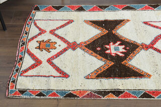 Turkish Vintage Runner Rug - Thumbnail