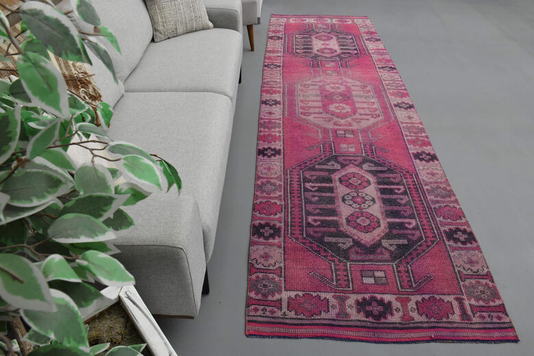 Pink Vintage Runner Rug