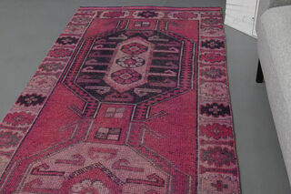 Pink Vintage Runner Rug - Thumbnail