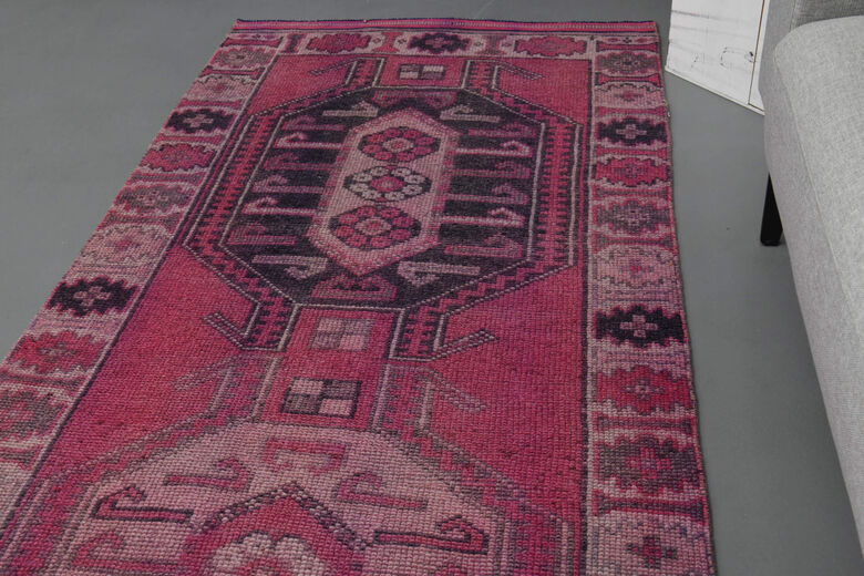 Pink Vintage Runner Rug