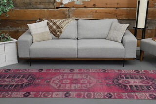 Pink Vintage Runner Rug - Thumbnail