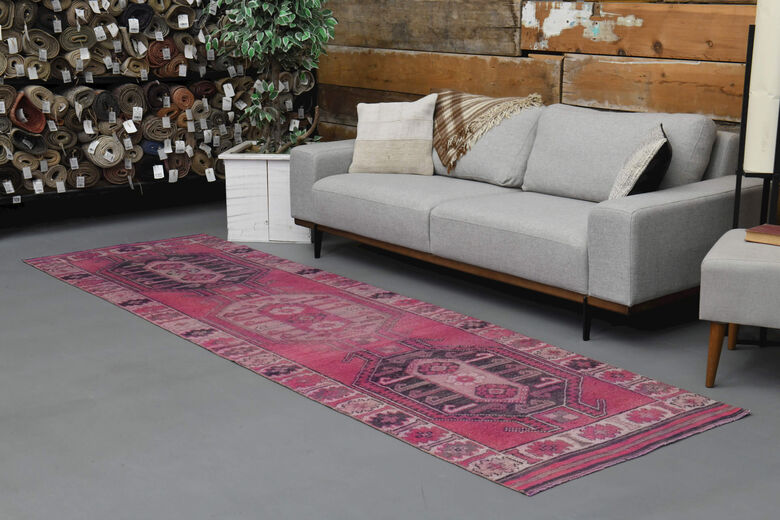 Pink Vintage Runner Rug