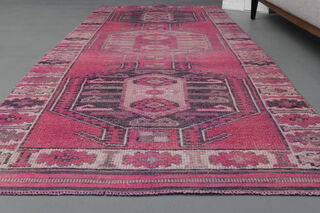 Pink Vintage Runner Rug - Thumbnail