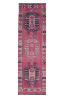 Pink Vintage Runner Rug - Thumbnail