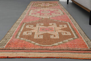 Hand-Knotted Vintage Runner Rug - Thumbnail