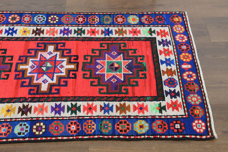 Colorful Vintage Turkish Runner