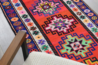 Colorful Vintage Turkish Runner - Thumbnail