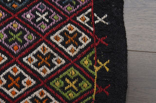 Ikat Turkish Kilim Runner Rug - Thumbnail