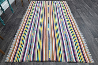 Vintage Area Striped Rug - Thumbnail