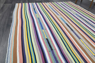 Vintage Area Striped Rug - Thumbnail