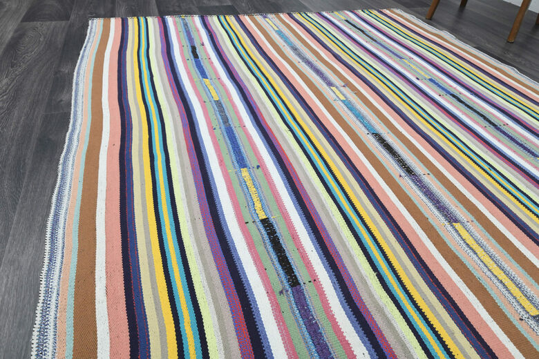 Vintage Area Striped Rug