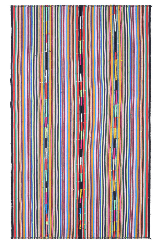 Colorful Kilim Turkish Striped Rug