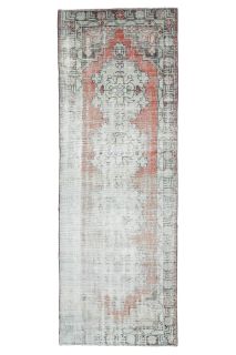 Distressed Antique Runner Rug - Thumbnail