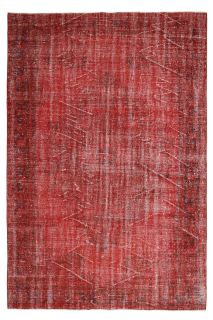 Vintage Red Oriental Area Rug - Thumbnail