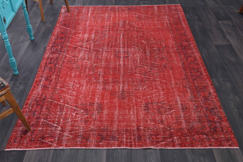 Vintage Red Oriental Area Rug