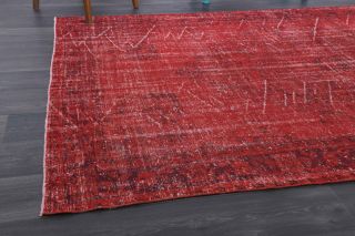 Vintage Red Oriental Area Rug - Thumbnail