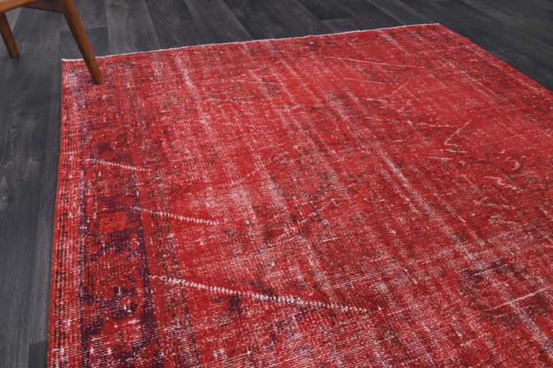 Vintage Red Oriental Area Rug