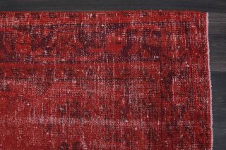 Vintage Red Oriental Area Rug - Thumbnail