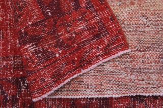 Vintage Red Oriental Area Rug - Thumbnail