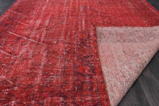 Vintage Red Oriental Area Rug - Thumbnail