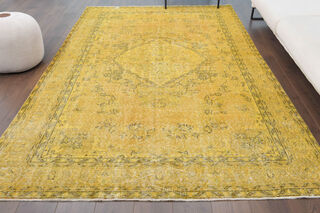 Mustard Yellow - Vintage Rug - Thumbnail