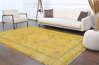 Mustard Yellow - Vintage Rug - Thumbnail