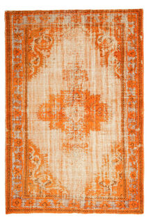 Orange Overdyed Vintage Rug - Thumbnail