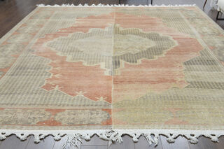 Vintage Oversized Oushak Area Rug - Thumbnail