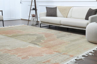 Vintage Oversized Oushak Area Rug - Thumbnail