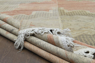 Vintage Oversized Oushak Area Rug - Thumbnail