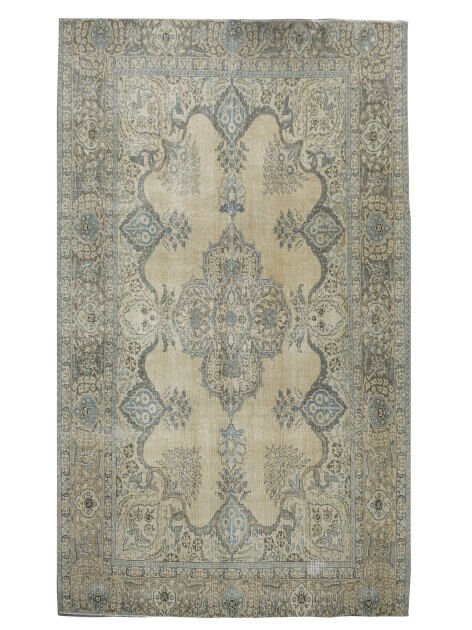 Brown Green Vintage Area Rug