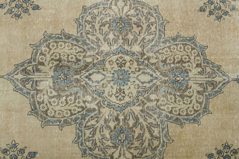 Brown Green Vintage Area Rug