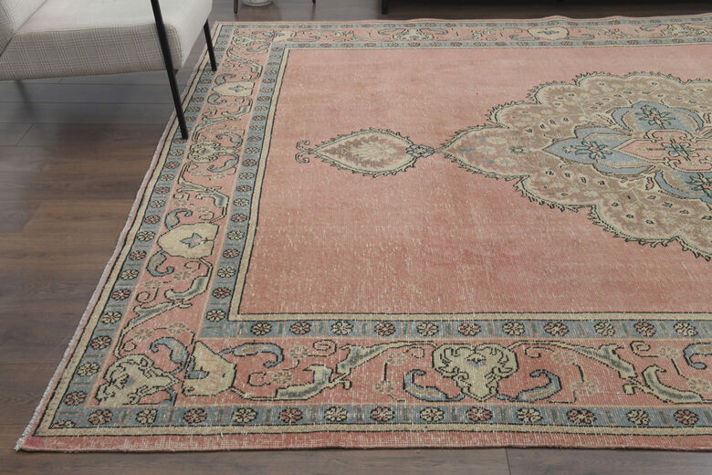 Handmade Pink Area Rug