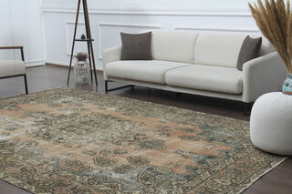 Handwoven Vİntage Area Rug - Thumbnail