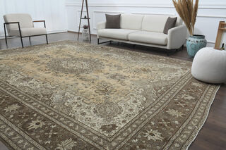 Oushak Amber Antique Rug - Thumbnail