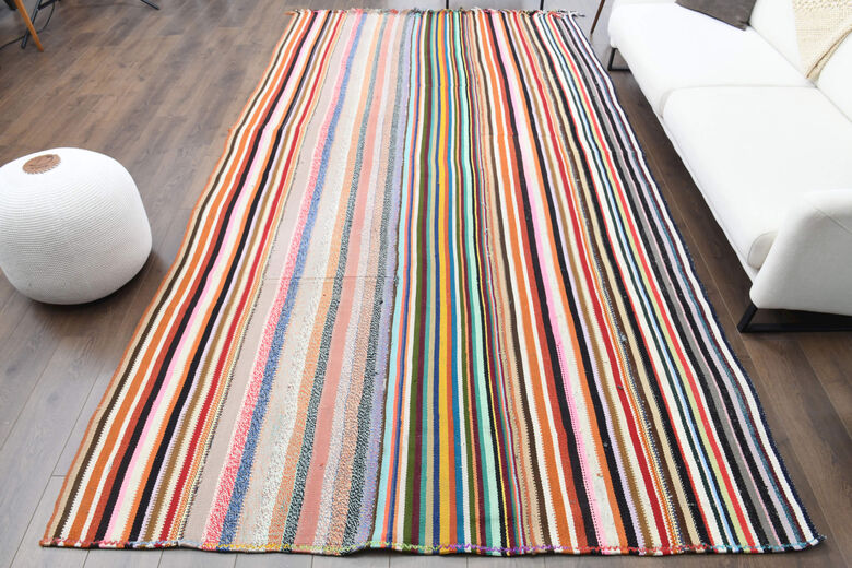 Oushak Kilim Wide Runner Rug