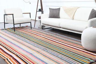 Oushak Kilim Wide Runner Rug - Thumbnail