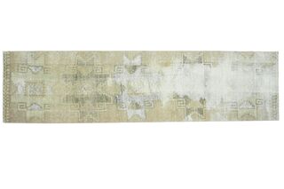 Distressed Brown Runner Rug - Thumbnail