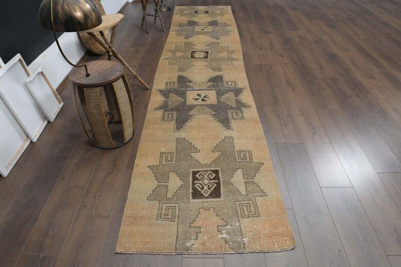 Orange Brown Runner Rug