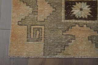 Orange Brown Runner Rug - Thumbnail