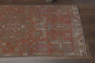 Orange Vintage Runner Rug - Thumbnail