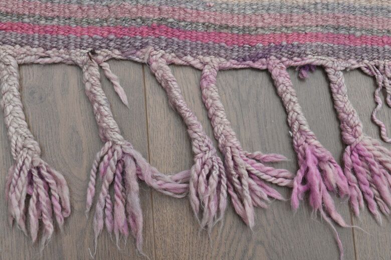 Pink Handmade Runner Rug