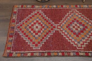 Coral Handmade Runner Rug - Thumbnail