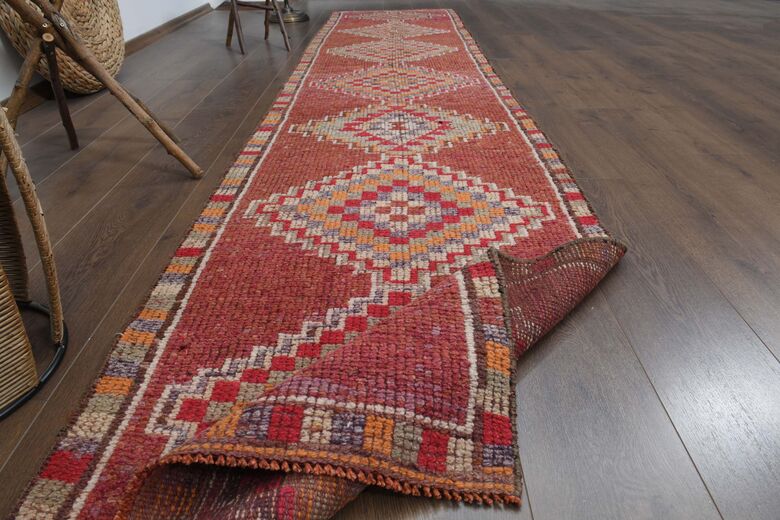 Coral Handmade Runner Rug