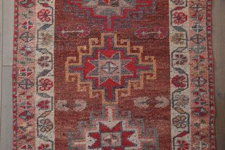 Orange Red Runner Rug - Thumbnail