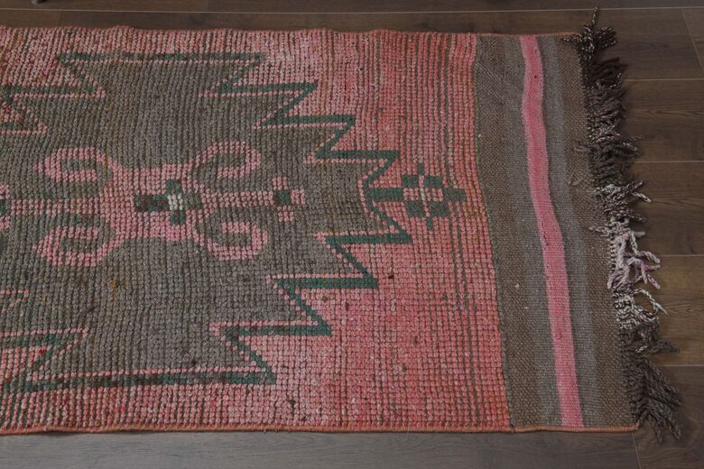 Tufted Pink Runner Rug